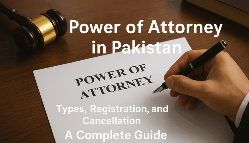 Power of Attorney in Pakistan – Types, Registration, and Cancellation