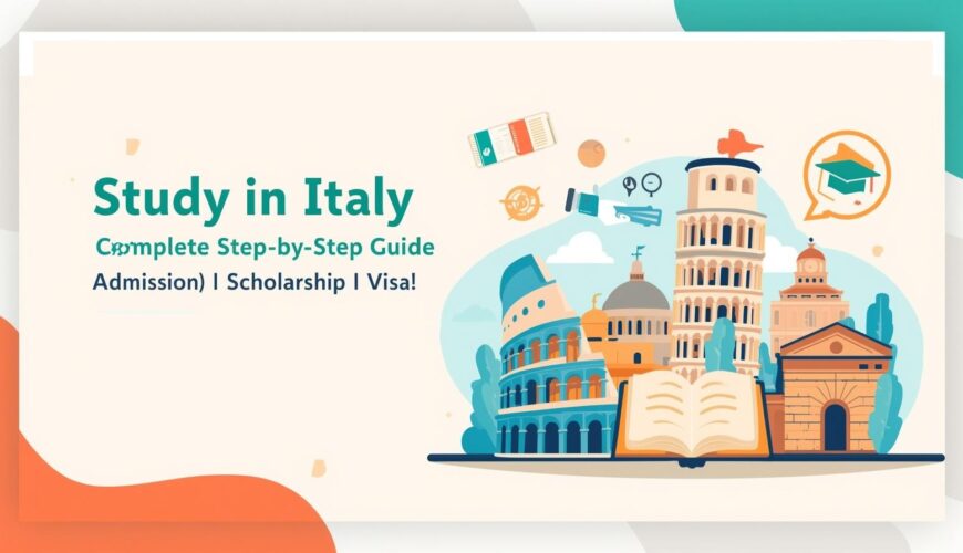 Study in Italy – Complete Step-by-Step Guide (Admission → Scholarship → Visa)